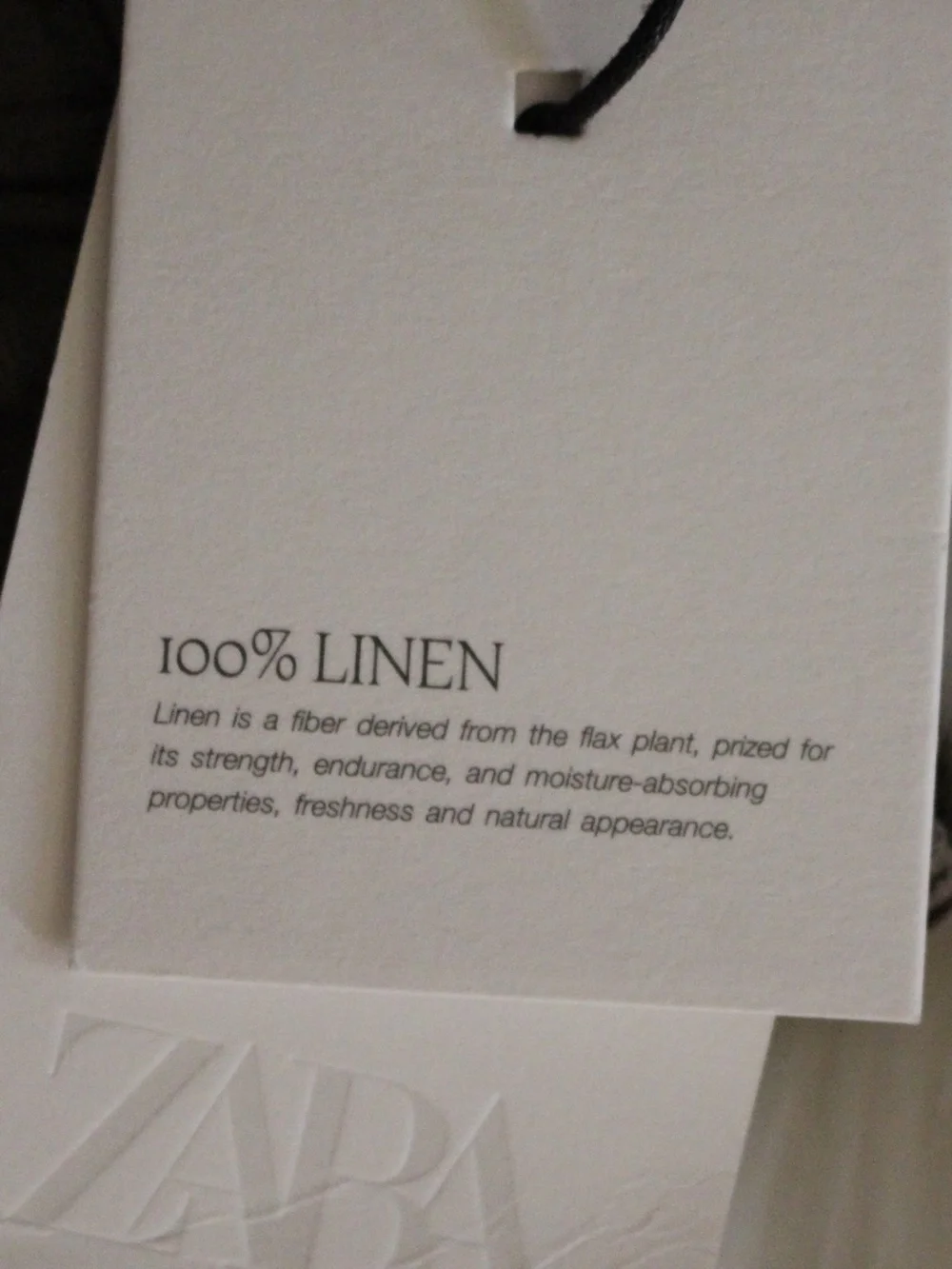 Zara, black label, 100% Linen wide leg pants NWT